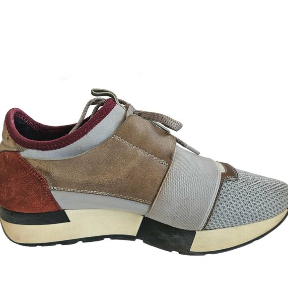 BALENCIAGA GREY RACE RUNNERS SNEAKERS (36) - Picture 7 of 10